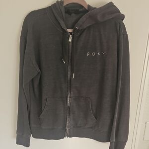 Roxy Charcoal Full Zip-Up Hoodie